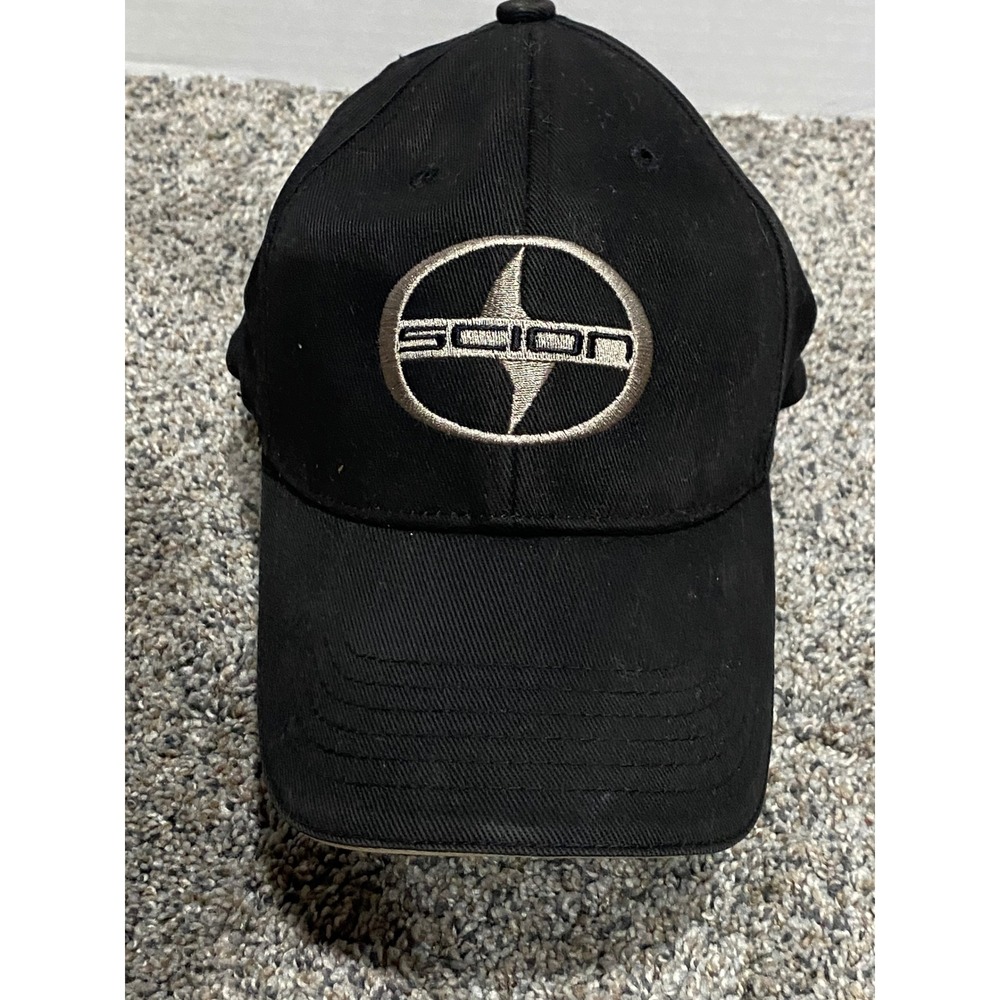 Hat Scion Mens Black Excellent Embroidered Logo Hawaii Uni-Fit S/M‎